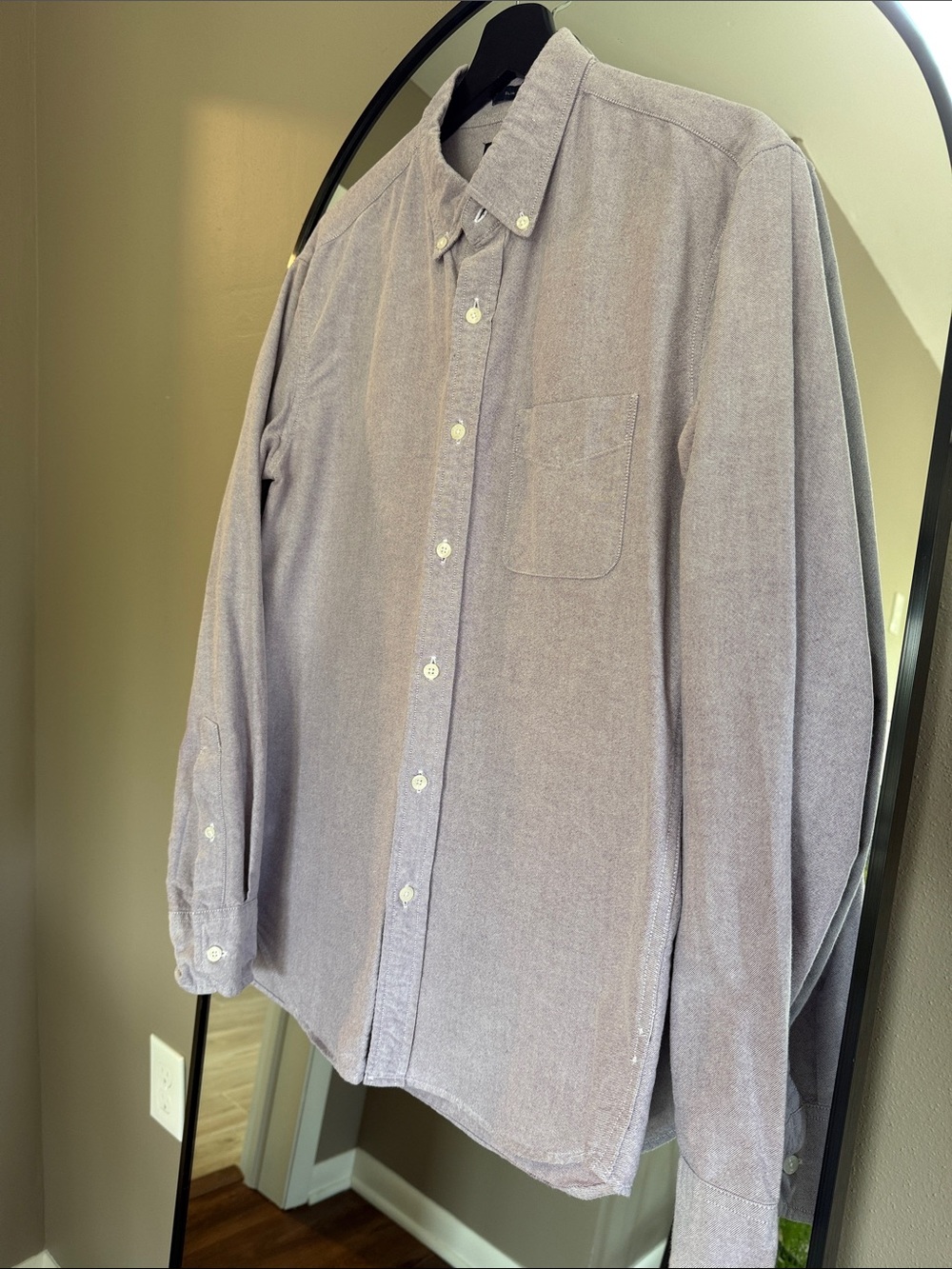 J. Crew Oxford Button-Down Shirt in Lavender Grey